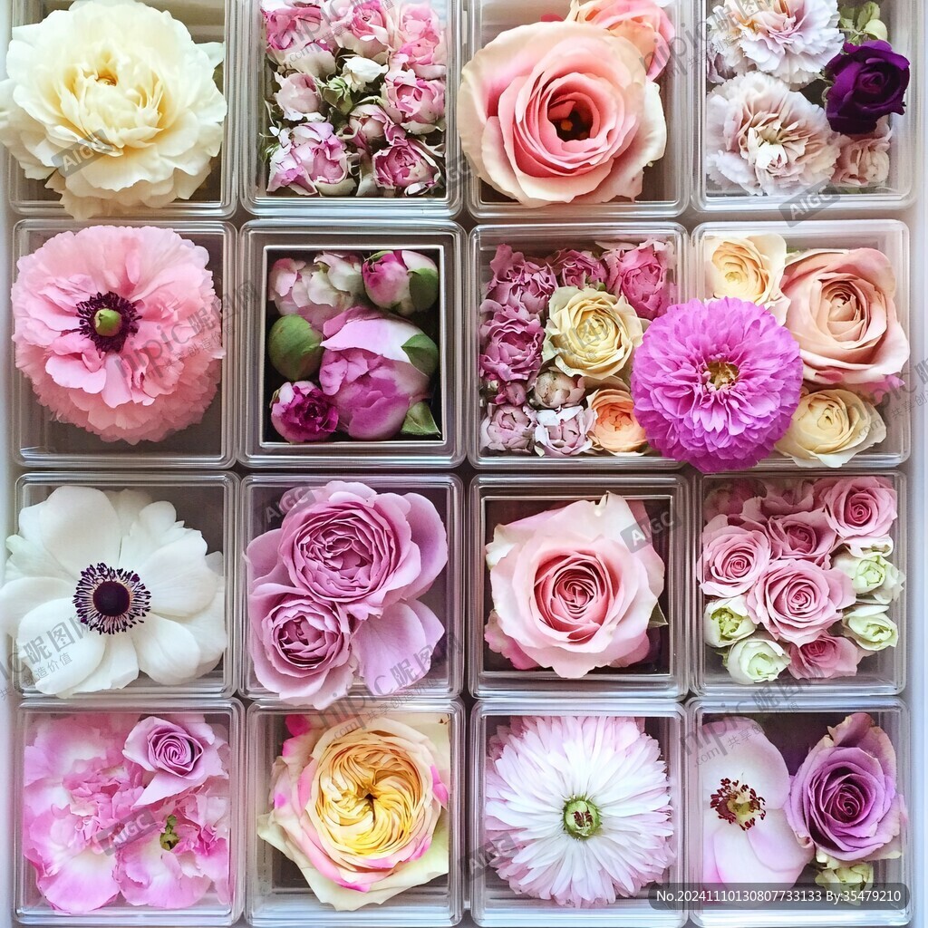 花朵盒抽