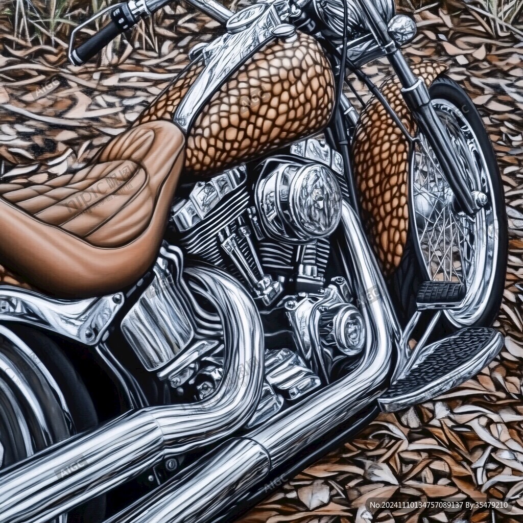 手繪摩托車