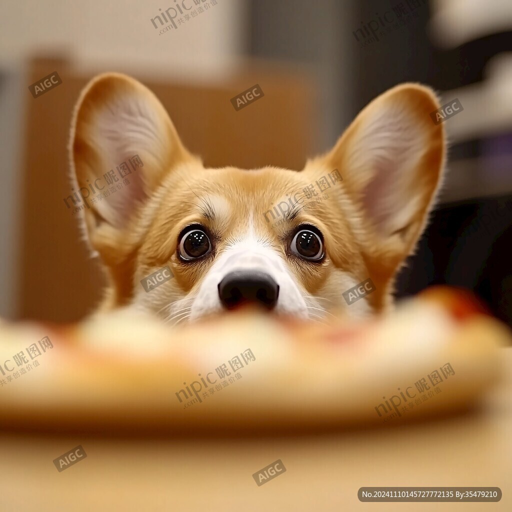 呆萌柯基犬