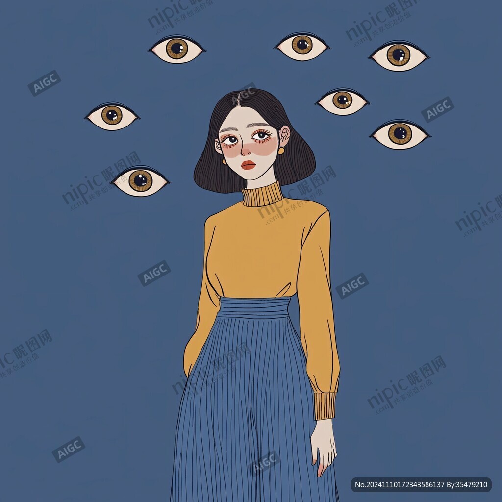 人物情緒插畫