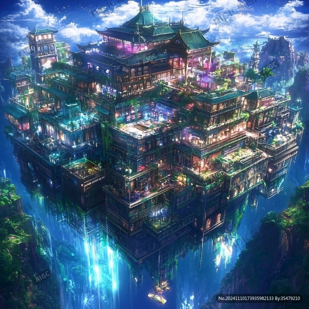 古風仙境天上宮闕