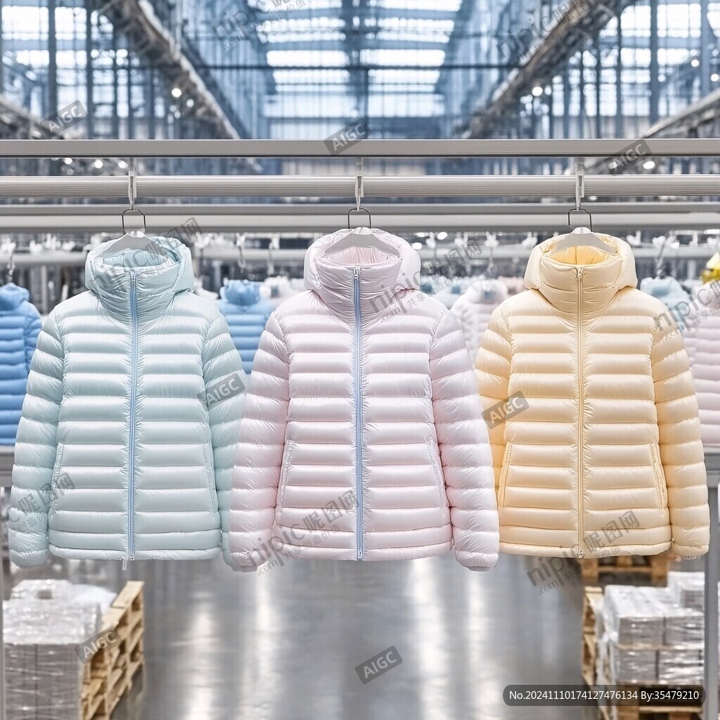 羽絨服樣板