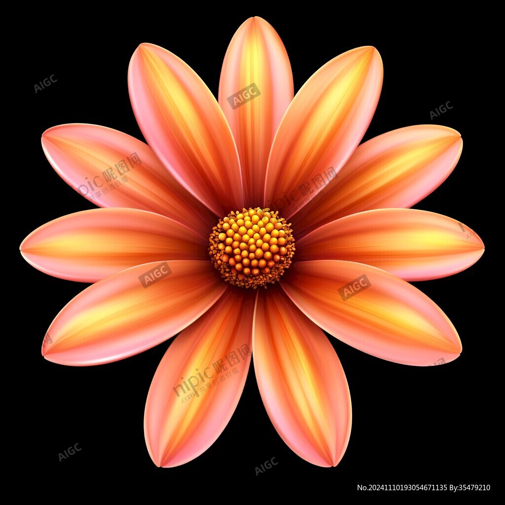 3d卡通花