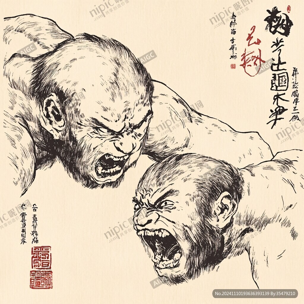 手繪魯智深
