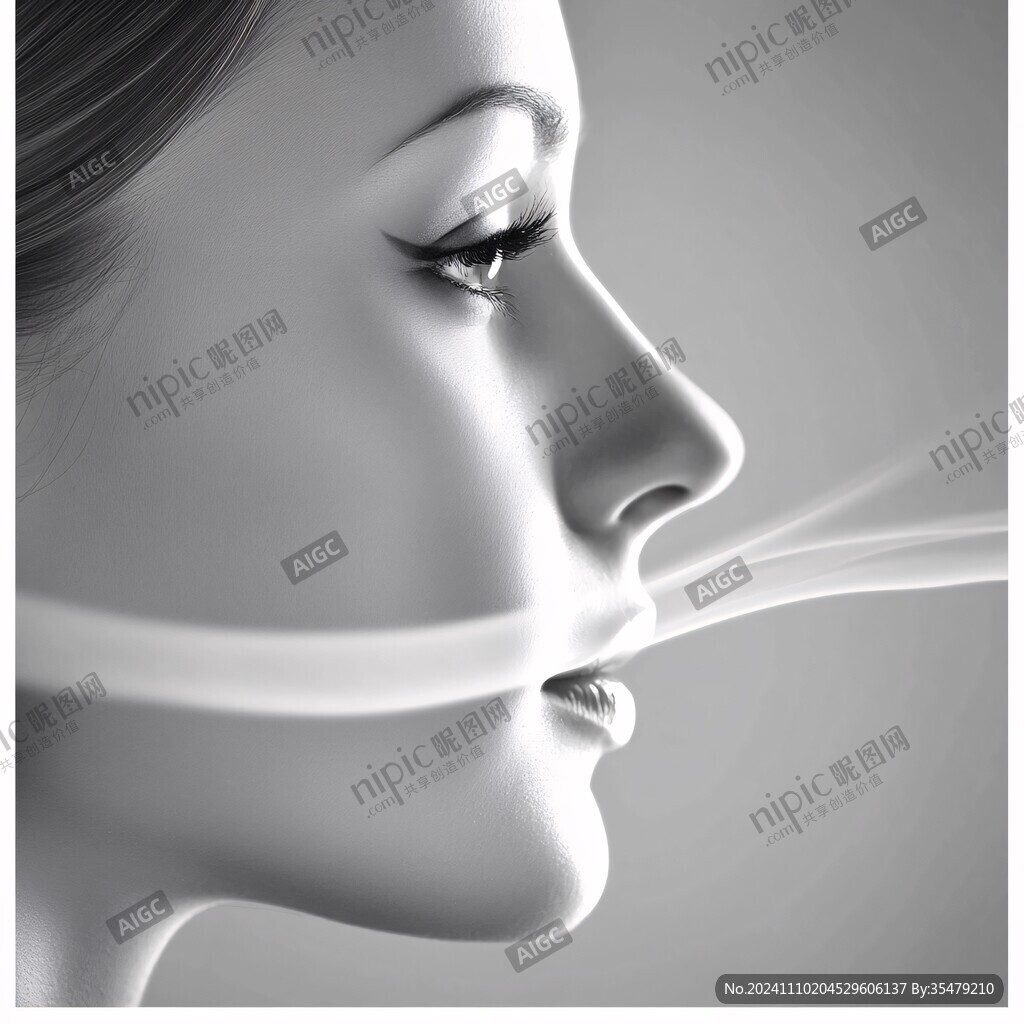 美女人物側(cè)臉