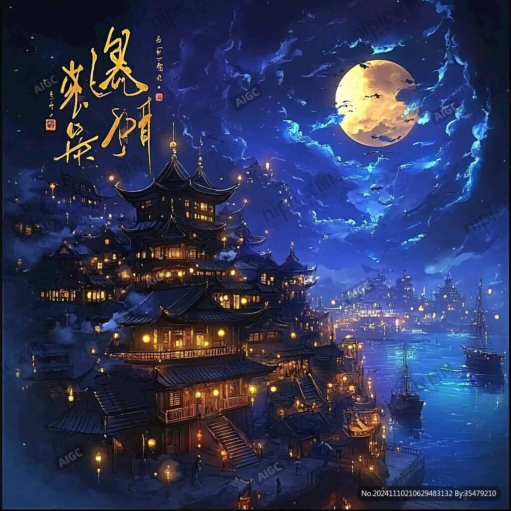 望運(yùn)閣插畫