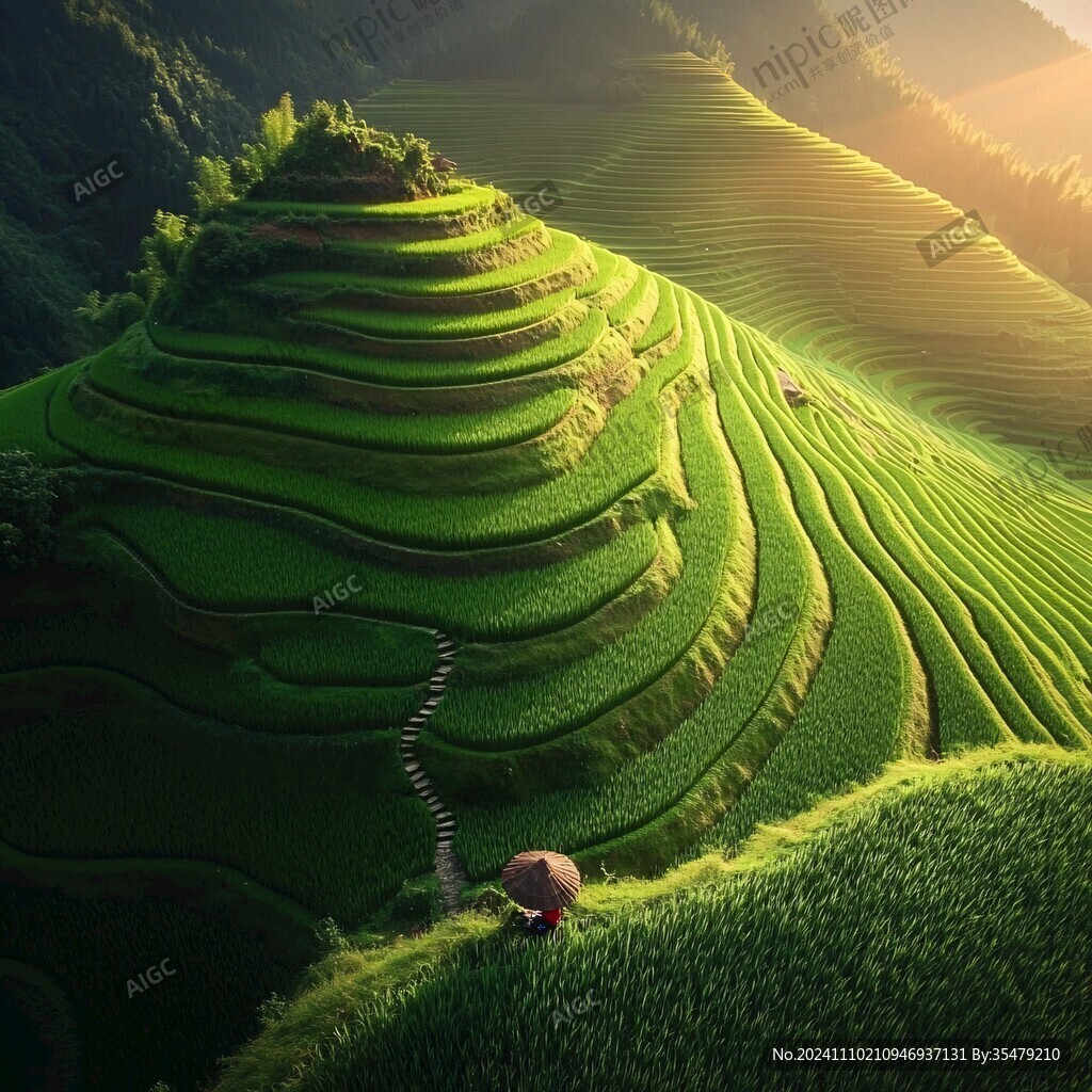 梯田圖片素材下載