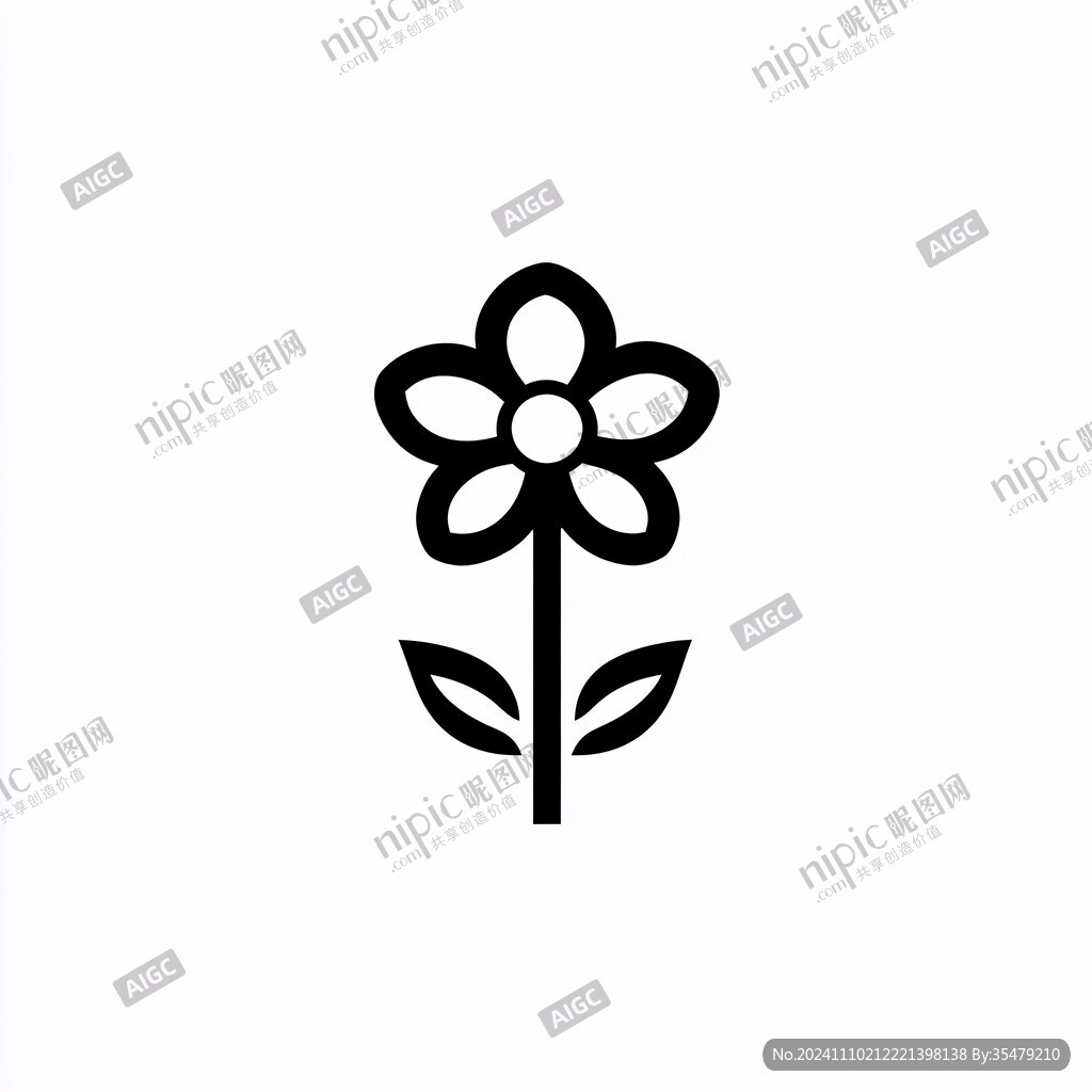 花朵簡約標志