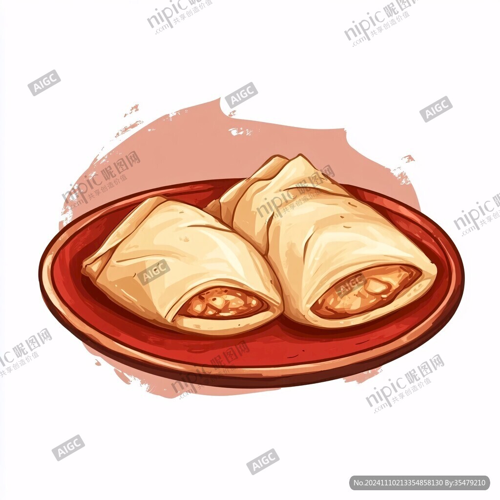 雞蛋卷插畫