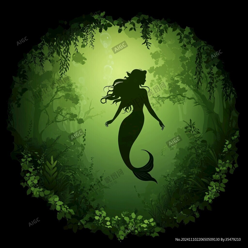 人魚剪影
