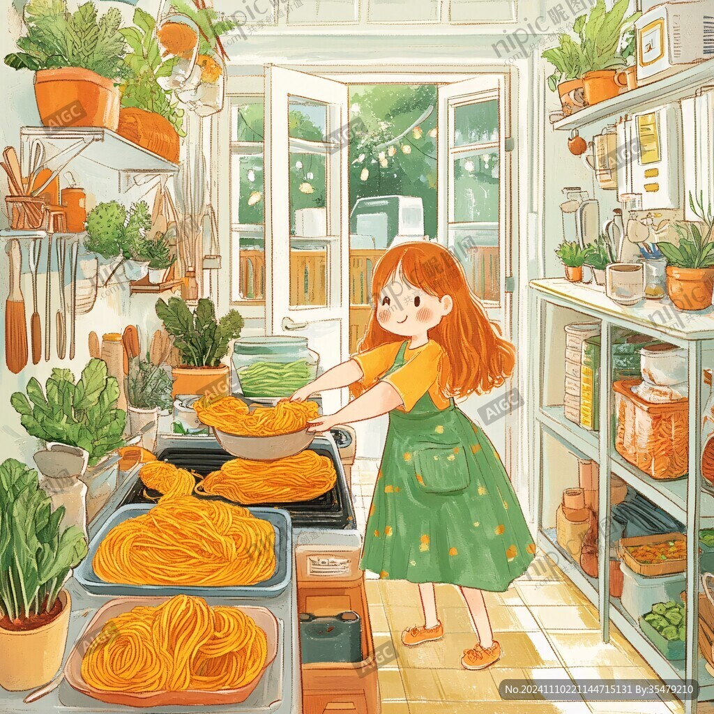 做菜插畫