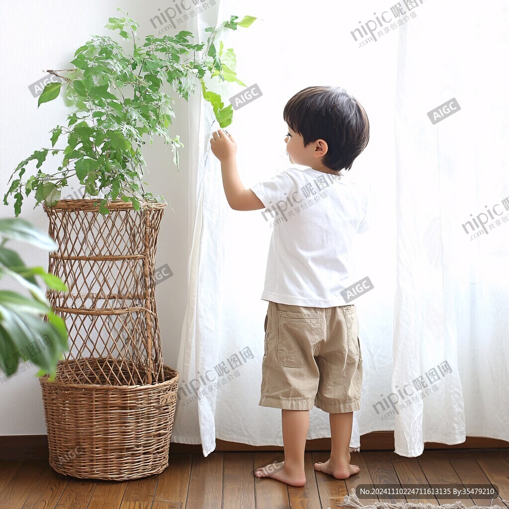 兒童植物綠色