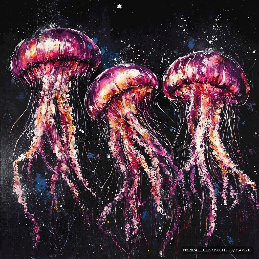 海洋生物夢幻水母