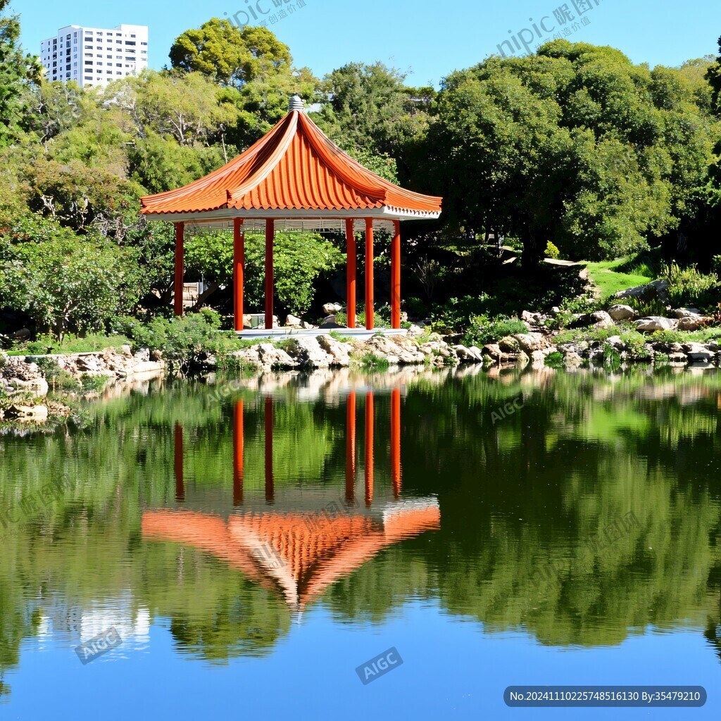 紅亭綠樹