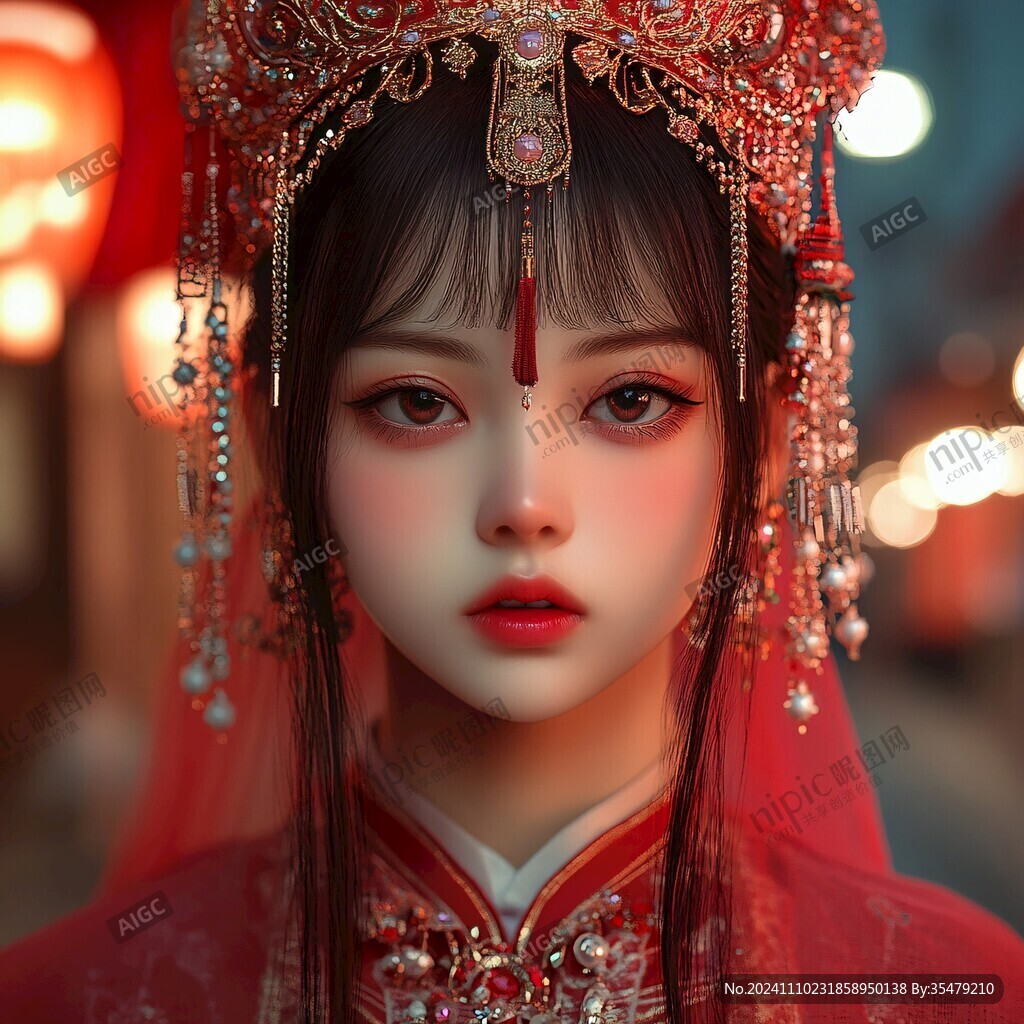 古風(fēng)嫁衣美女