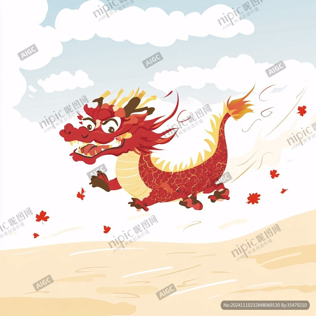 喜慶卡通龍