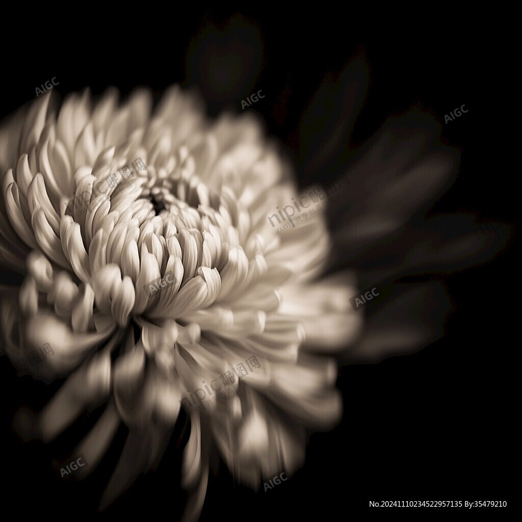 唯美金色菊花