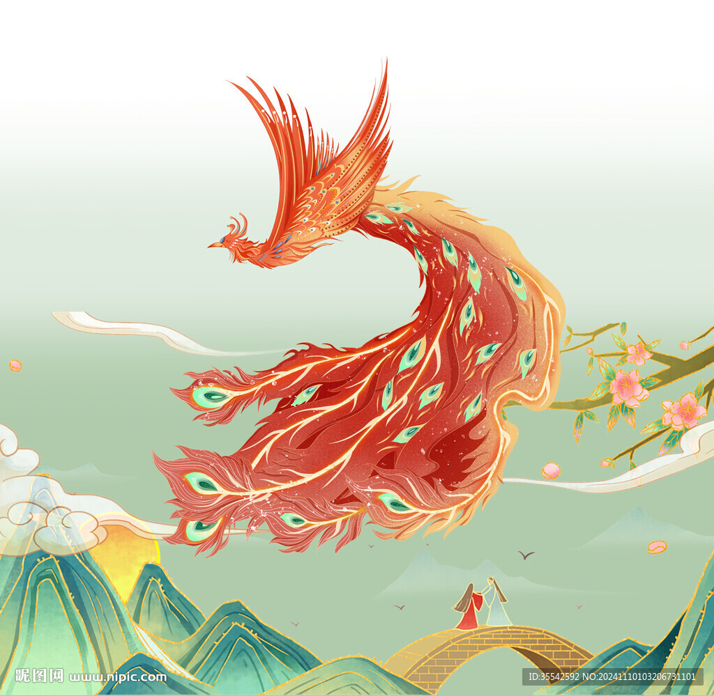 鳳凰插畫