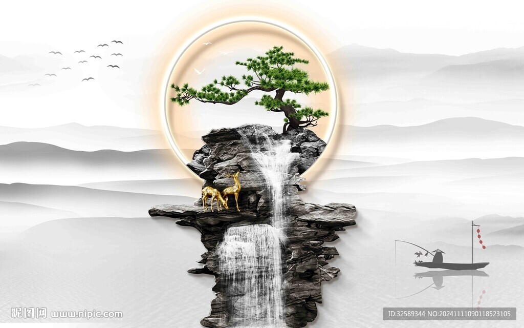 中式背景墻 