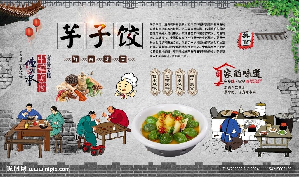 芋餃背景墻