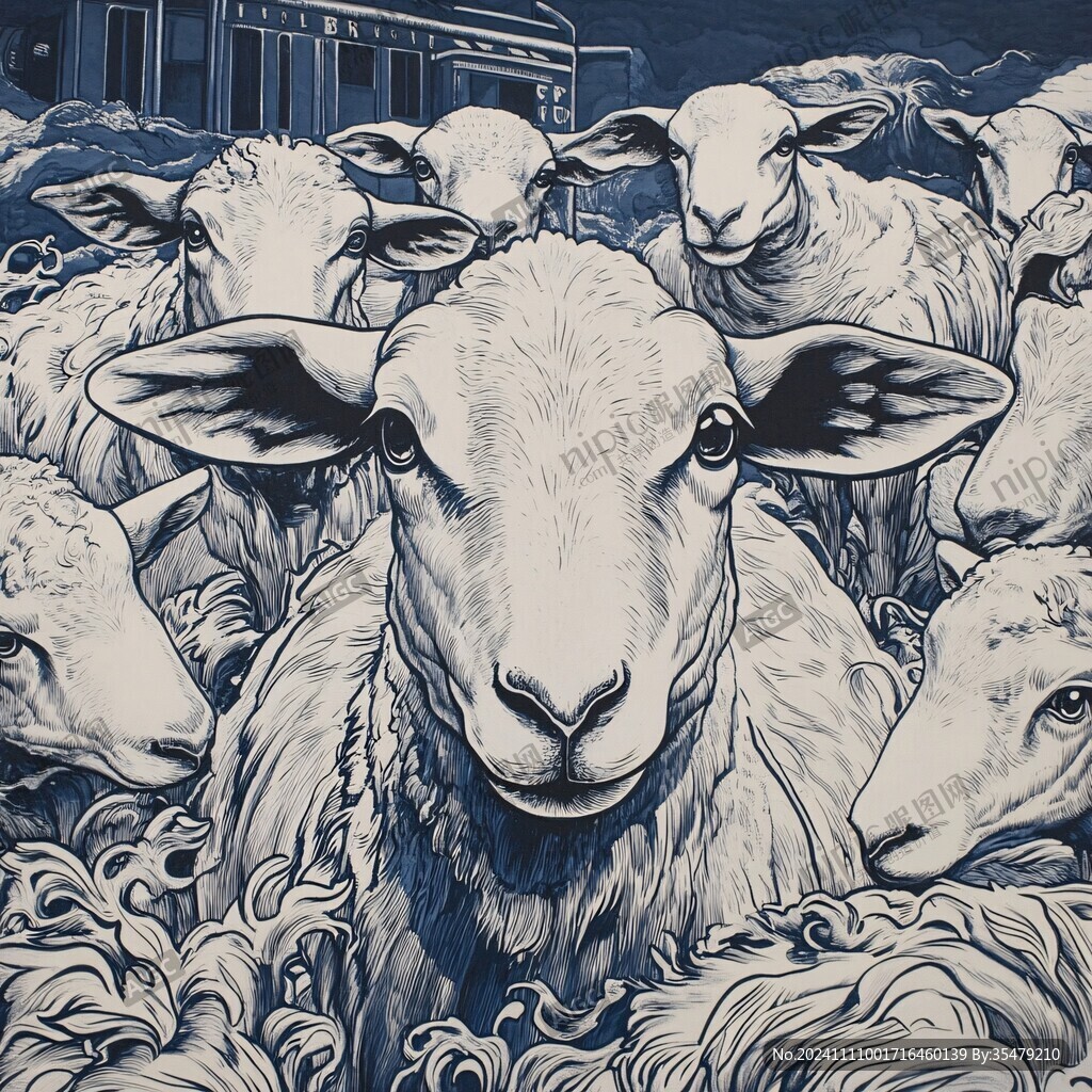 羊肉店壁畫