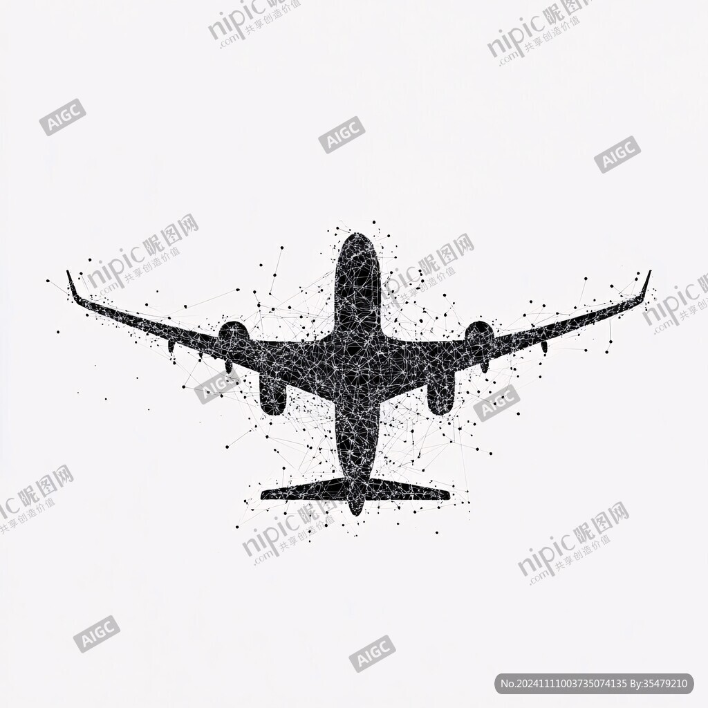 飛機創意圖形