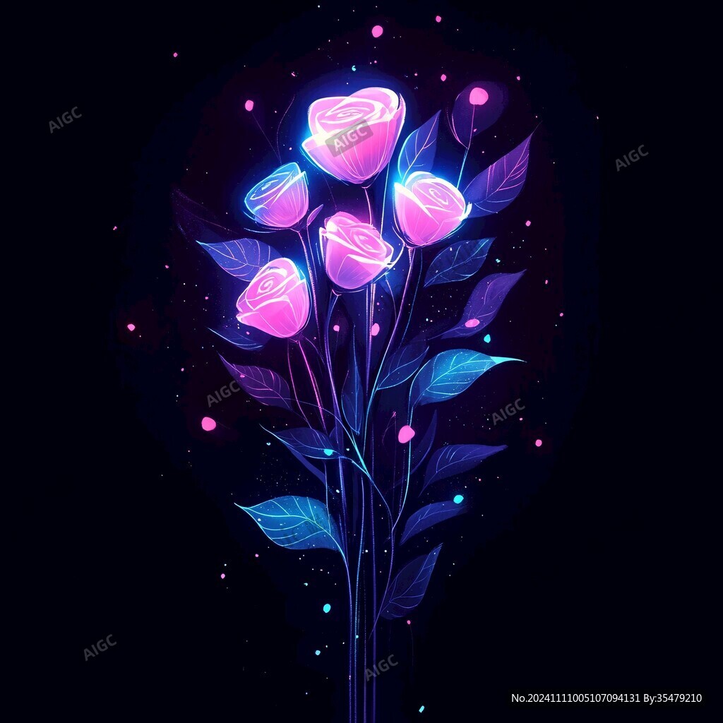 發光鮮花