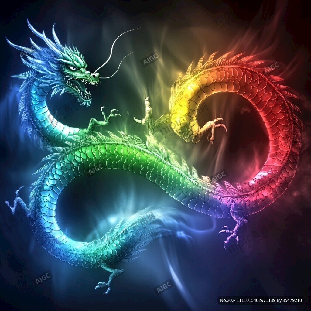 高清唯美雙龍戲珠