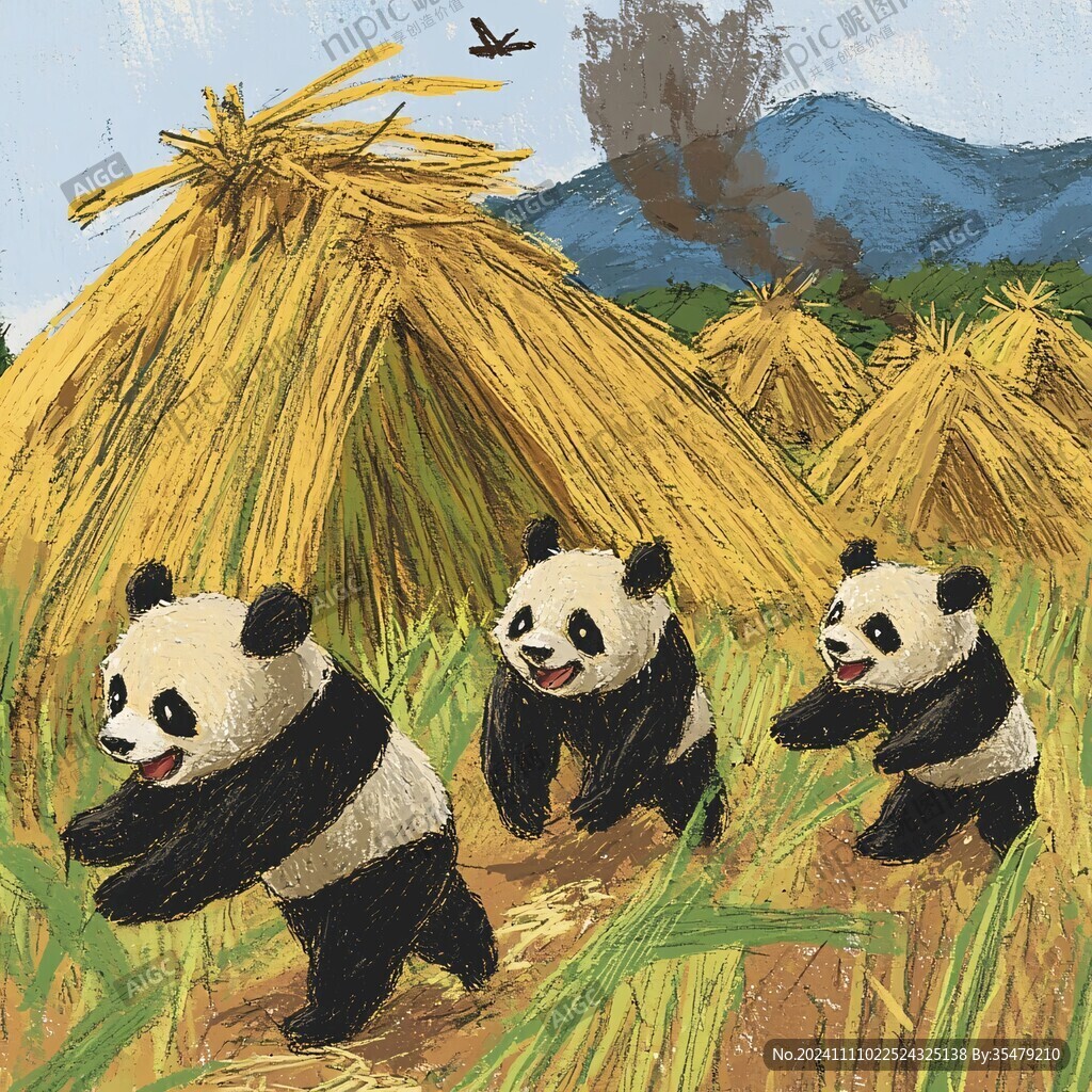熊貓繪本插畫