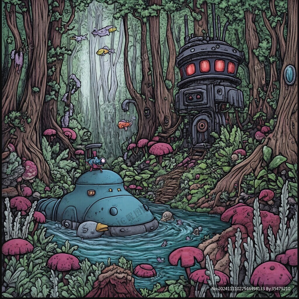 未來科幻卡通形象