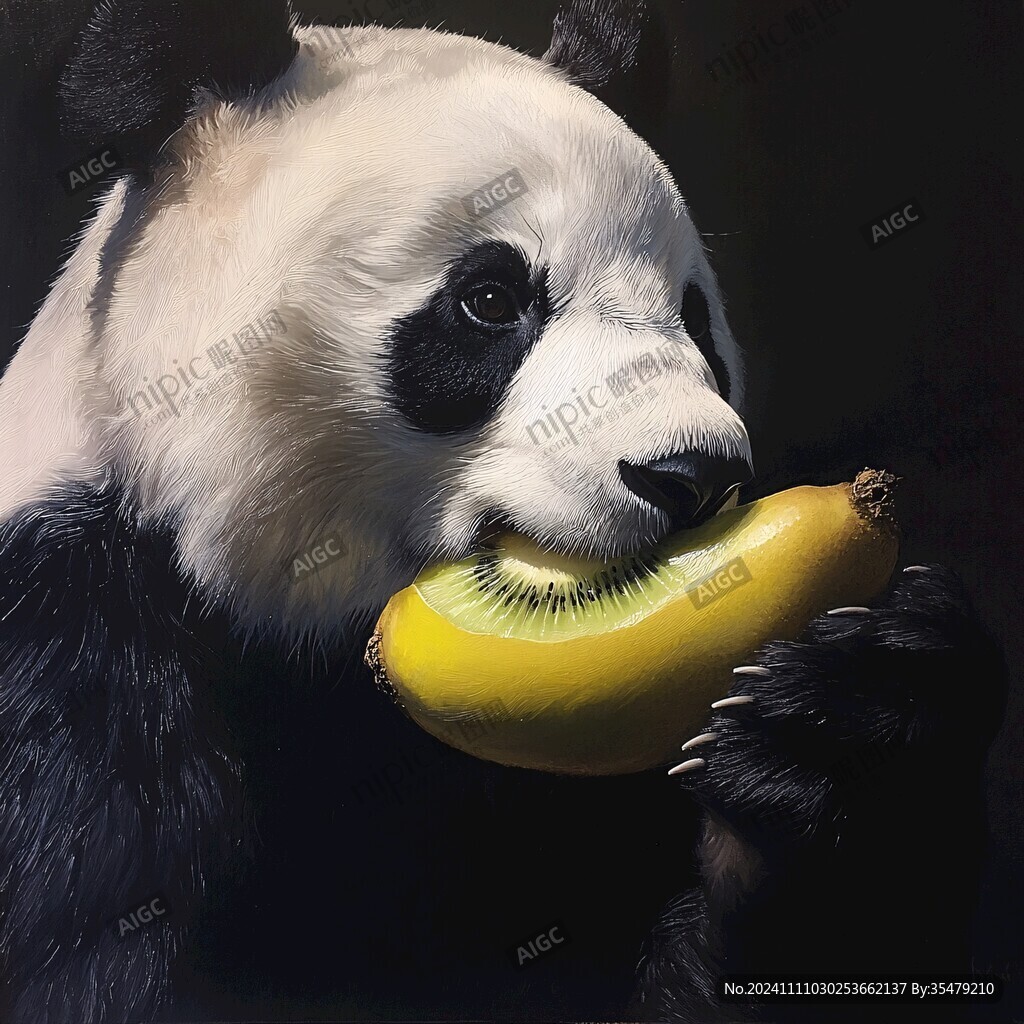 藝術(shù)畫大熊貓