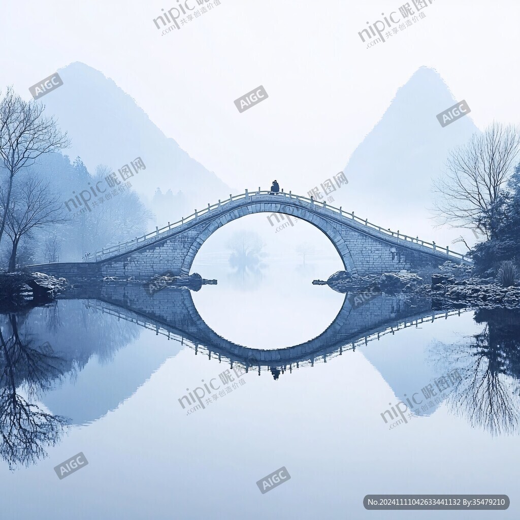 煙雨畫橋