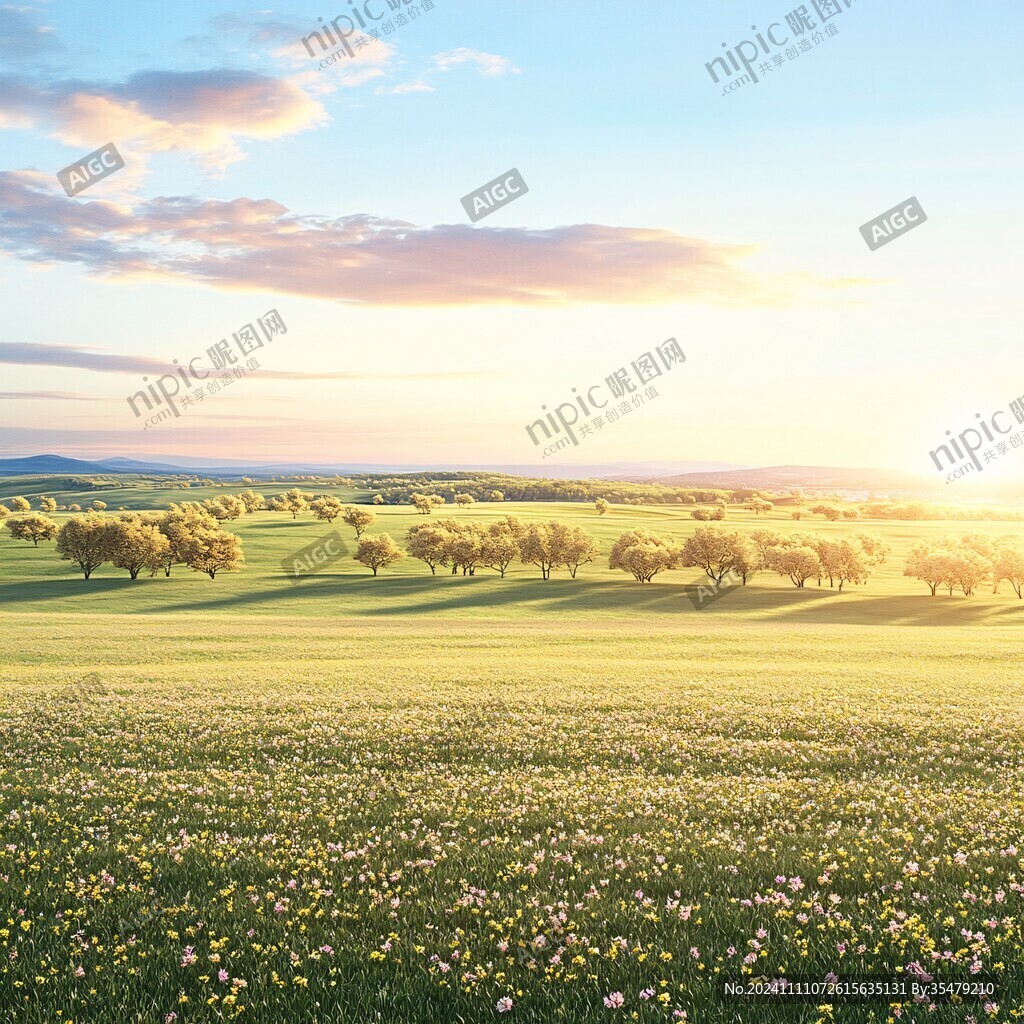 高清唯美草原背景