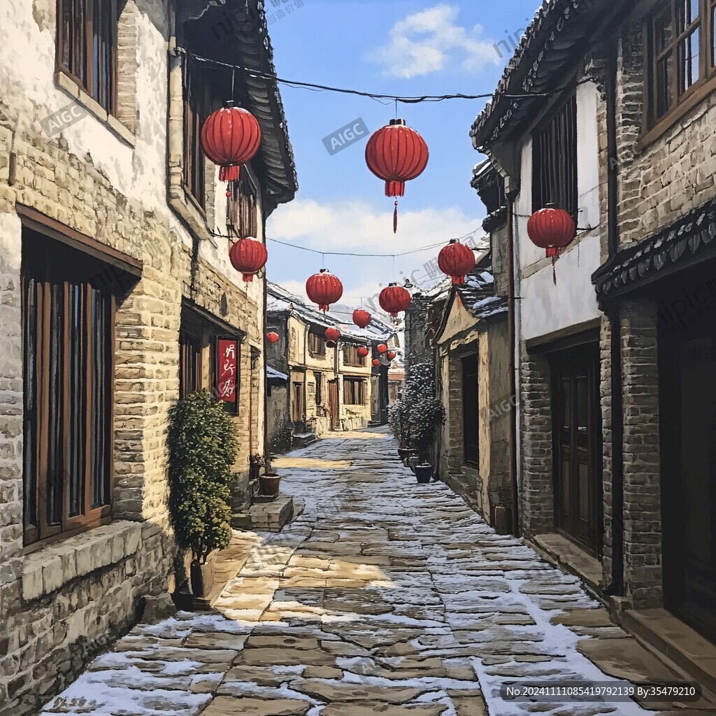 冬日古街