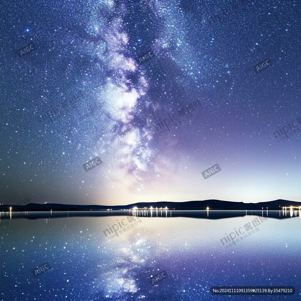 星空倒影