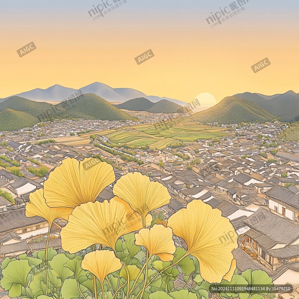 金蓮花廣場插畫