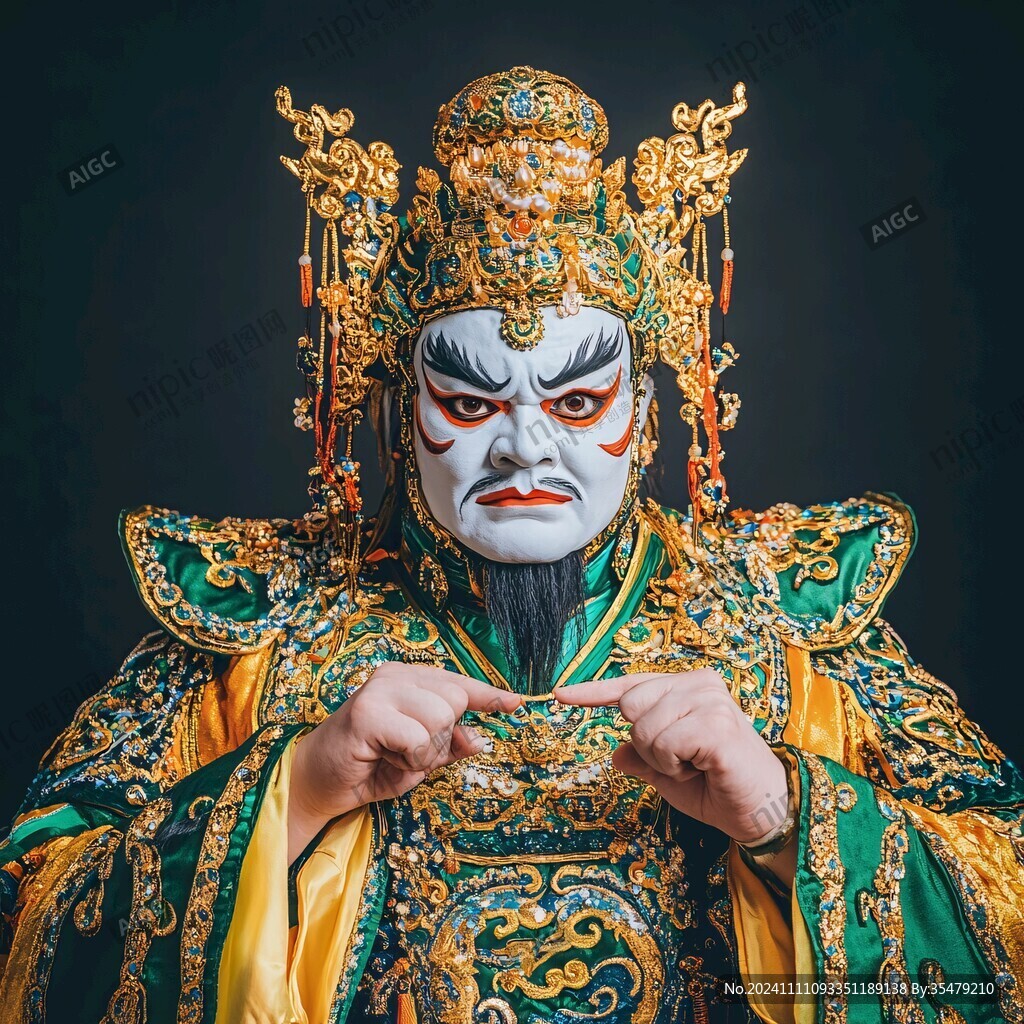 泥塑天王頭像