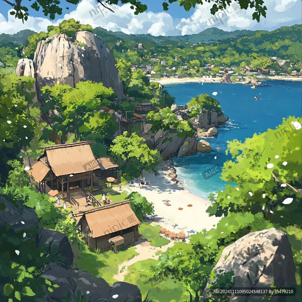 仙螺島插畫