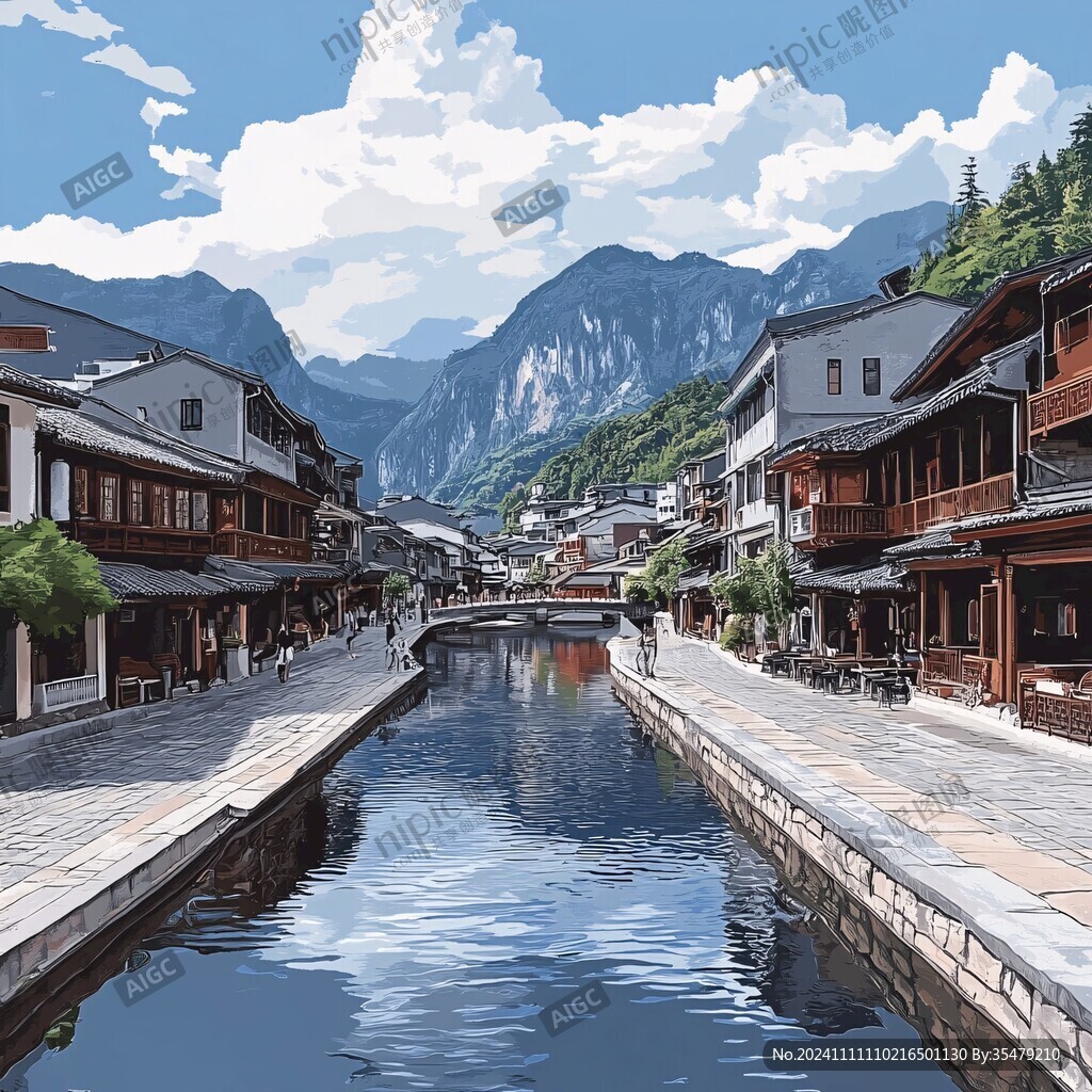 厚涂景色