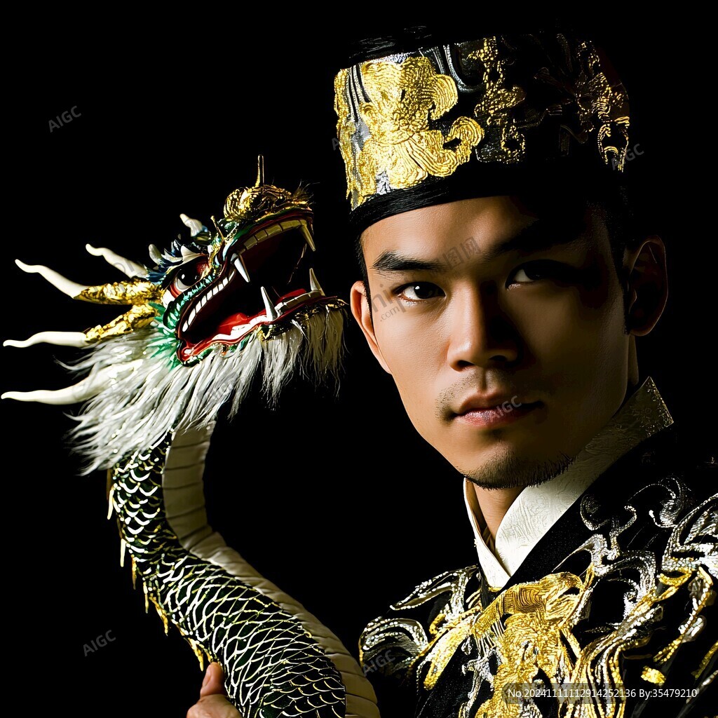 黑金龍袍