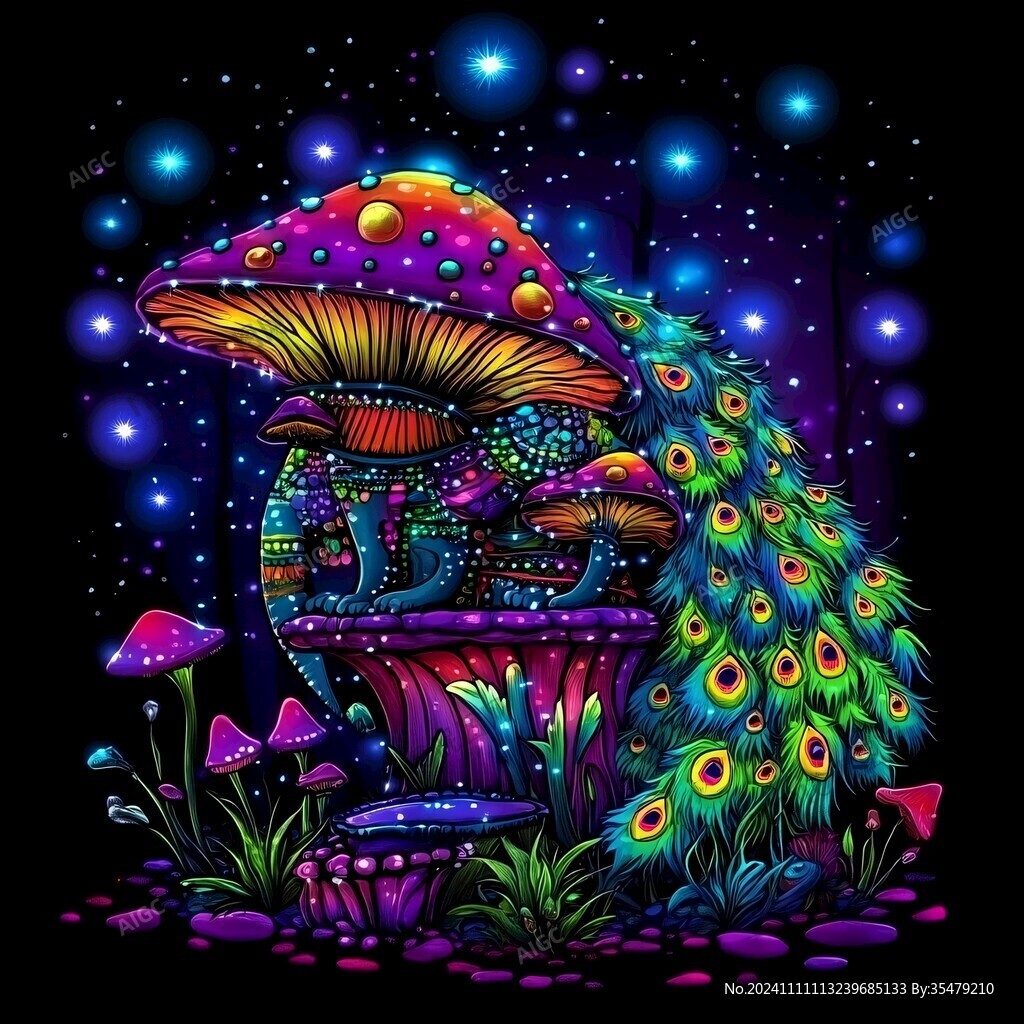 創意蘑菇圖