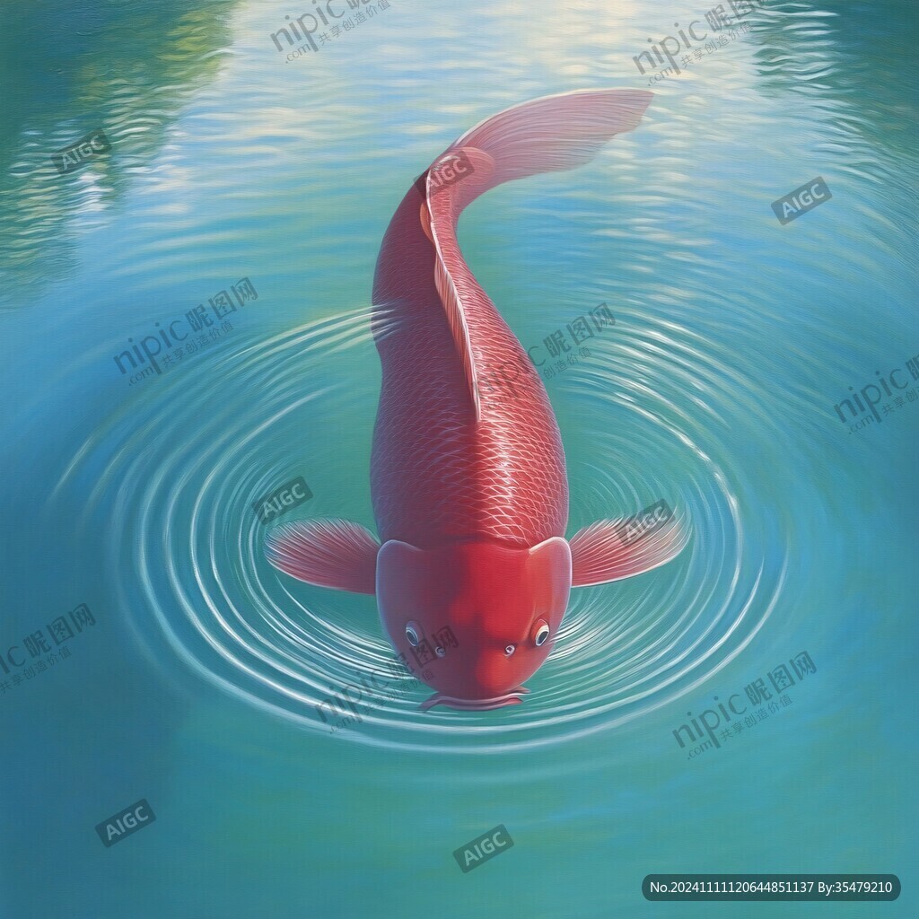 三維紅鯉魚(yú)