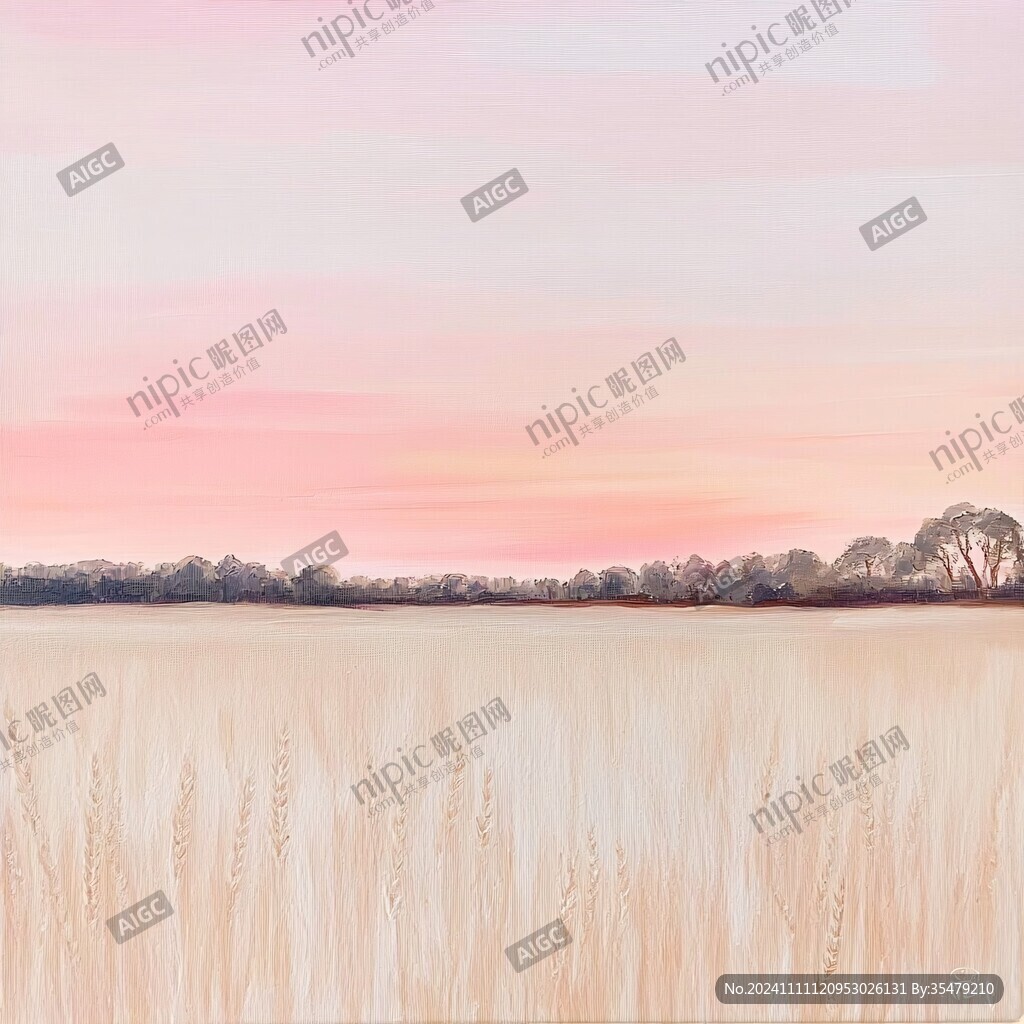 麥田風(fēng)景畫
