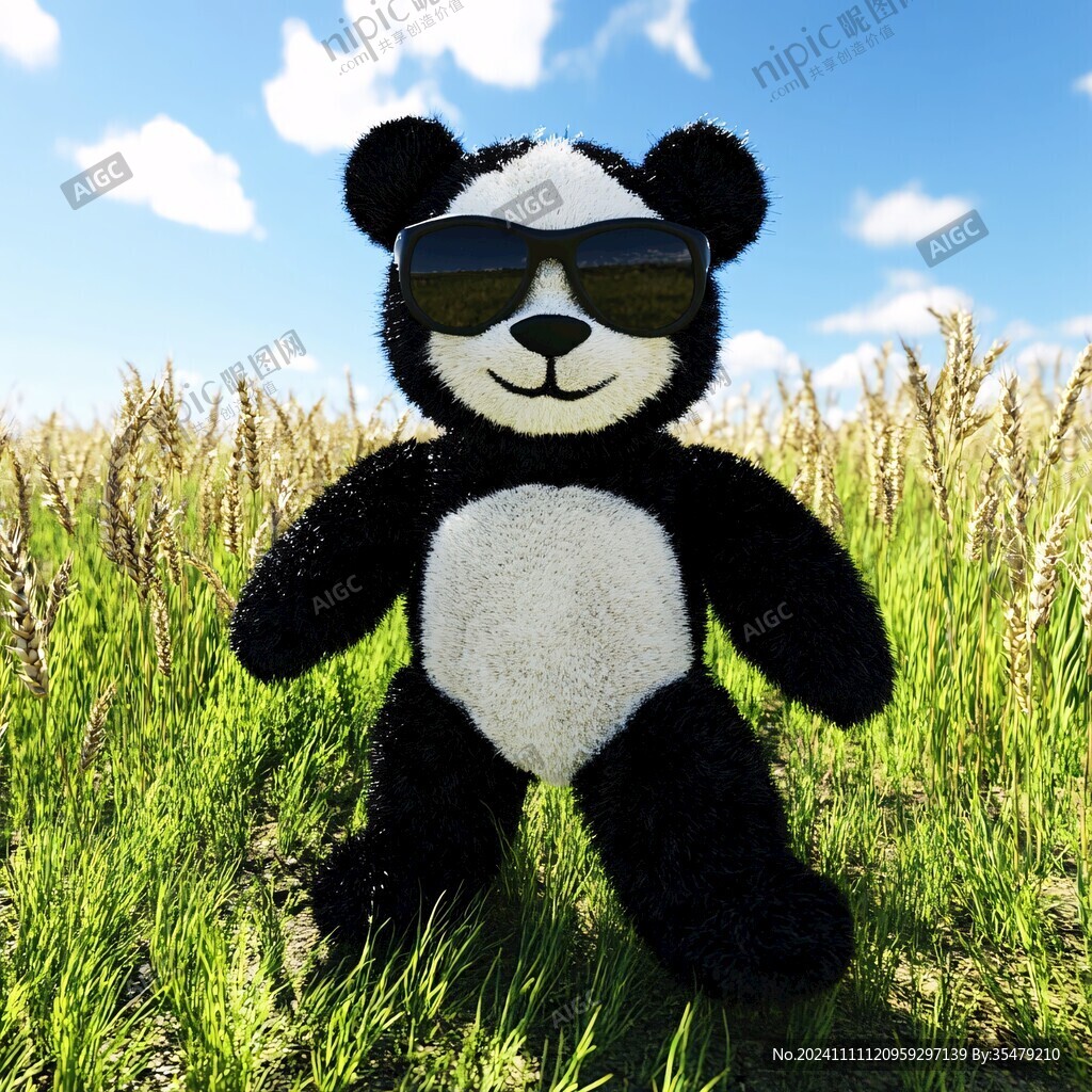 戴墨鏡的熊貓