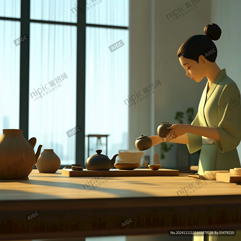茶藝人物造型