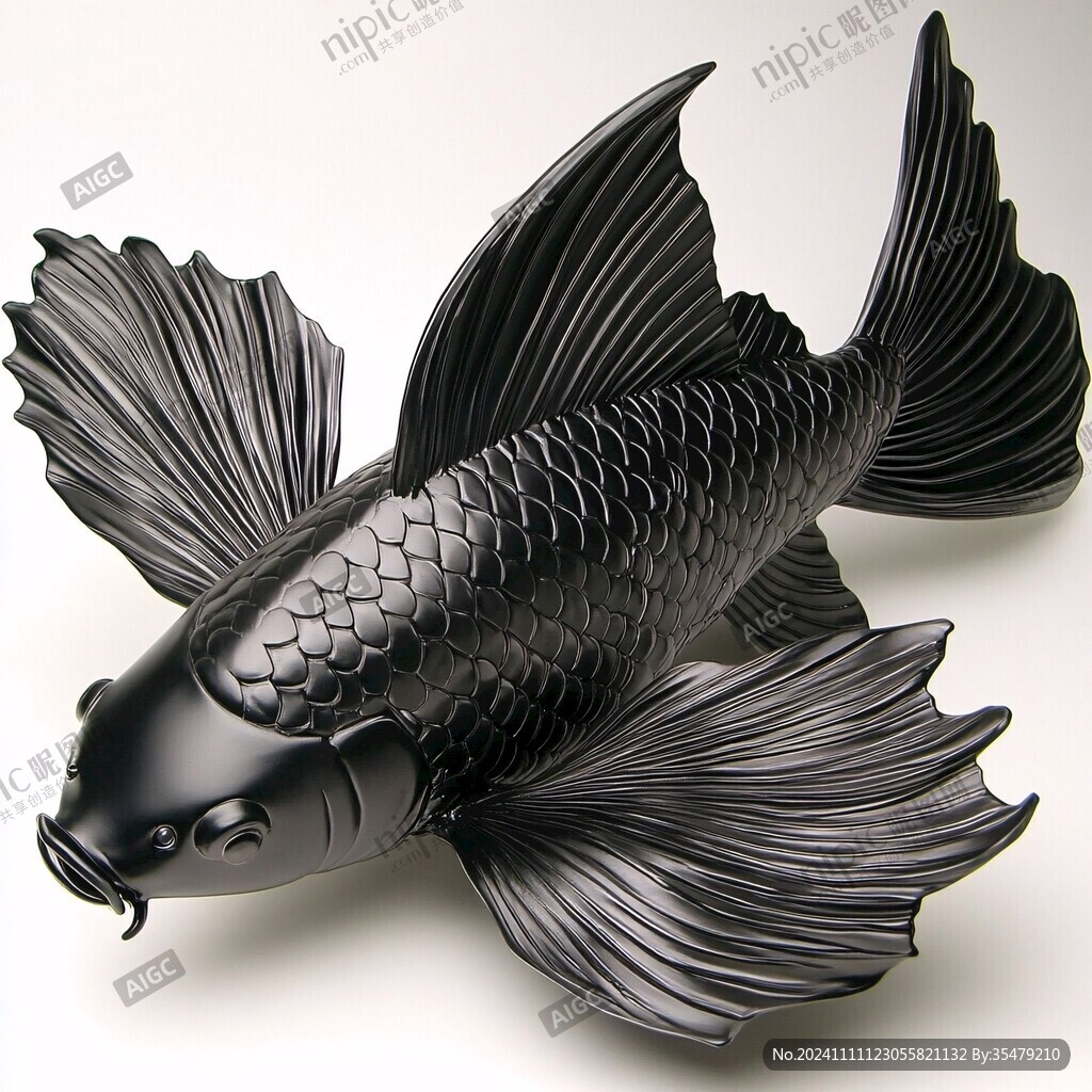 3d浮雕金魚鯉魚
