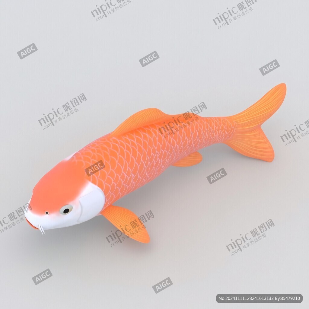 錦鯉魚模型