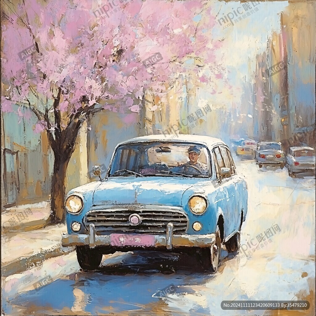 汽車風(fēng)景畫