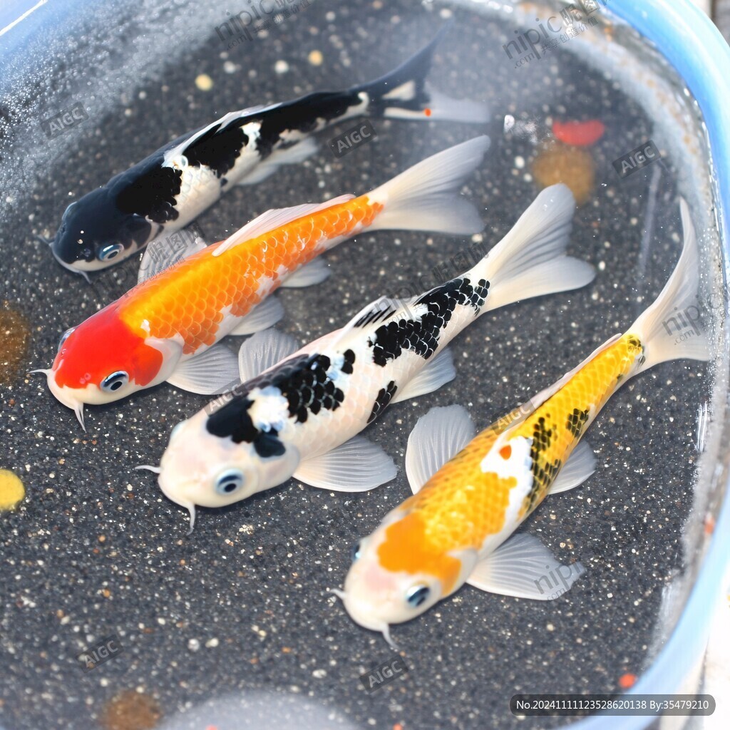 梅點紅白錦鯉