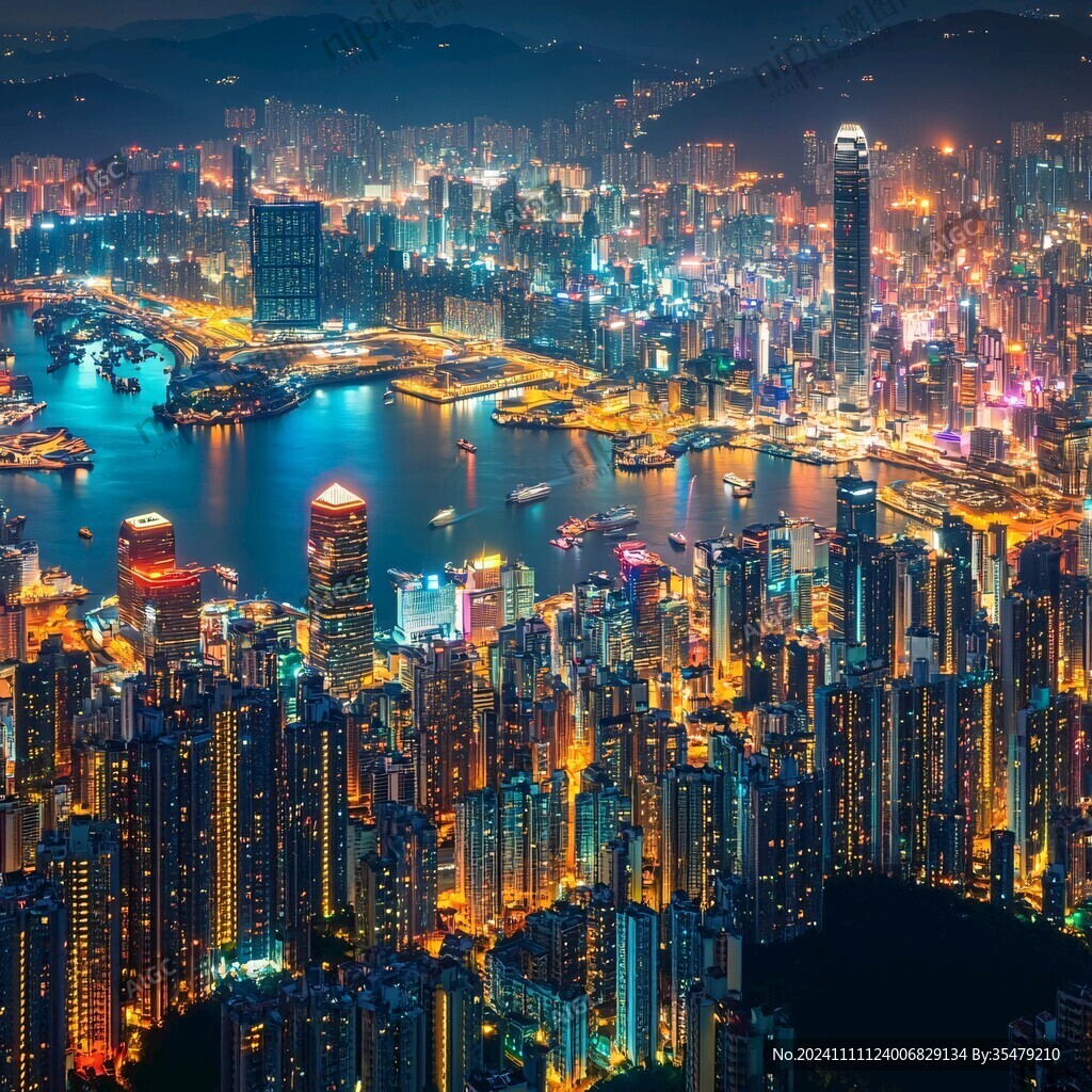 維港夜景全景